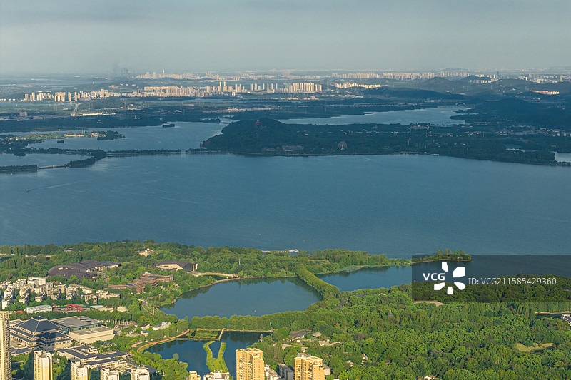 黄鹤楼楚河汉街东湖航拍图片素材