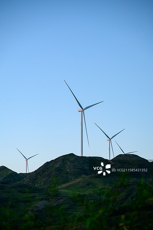 甘肃省陇南市武都区武都风力发电图片素材