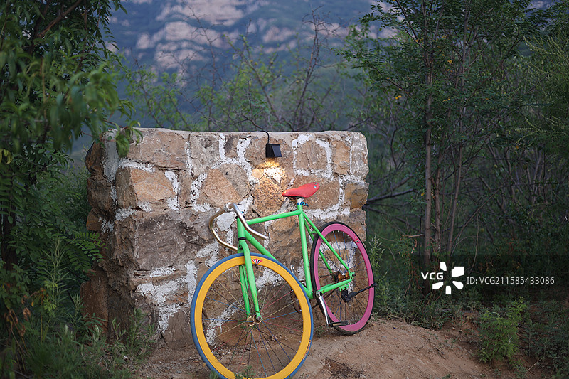 山中自行车图片素材