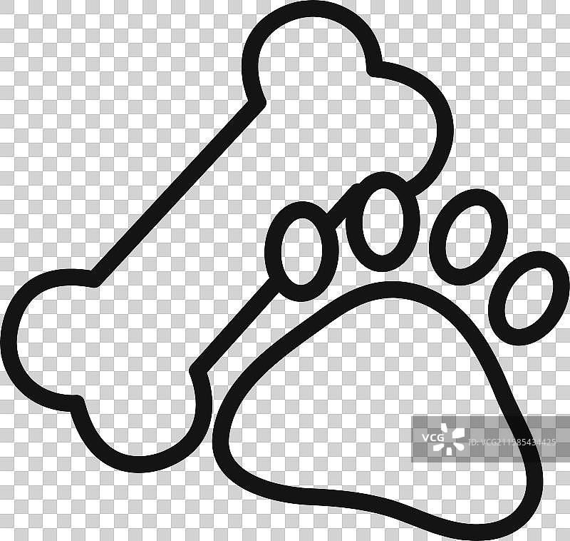 狗骨头图标集合集用于网页图片素材