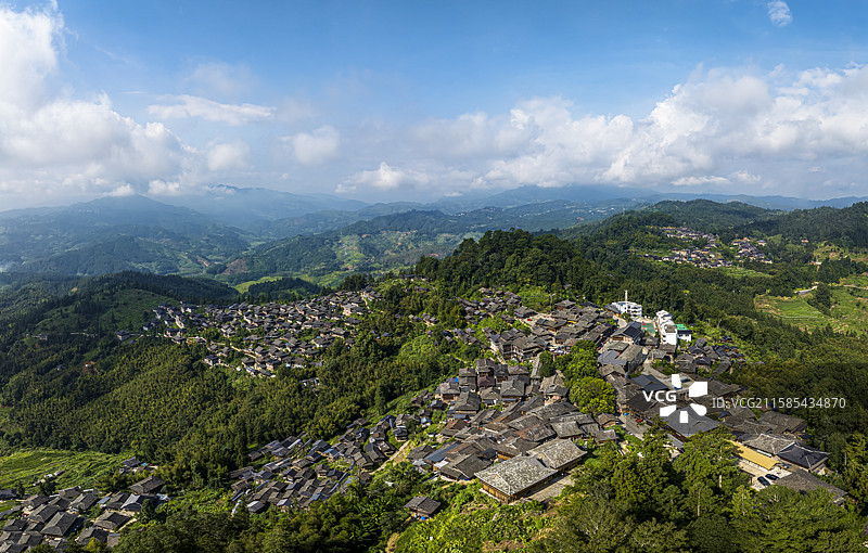 岜沙苗寨图片素材
