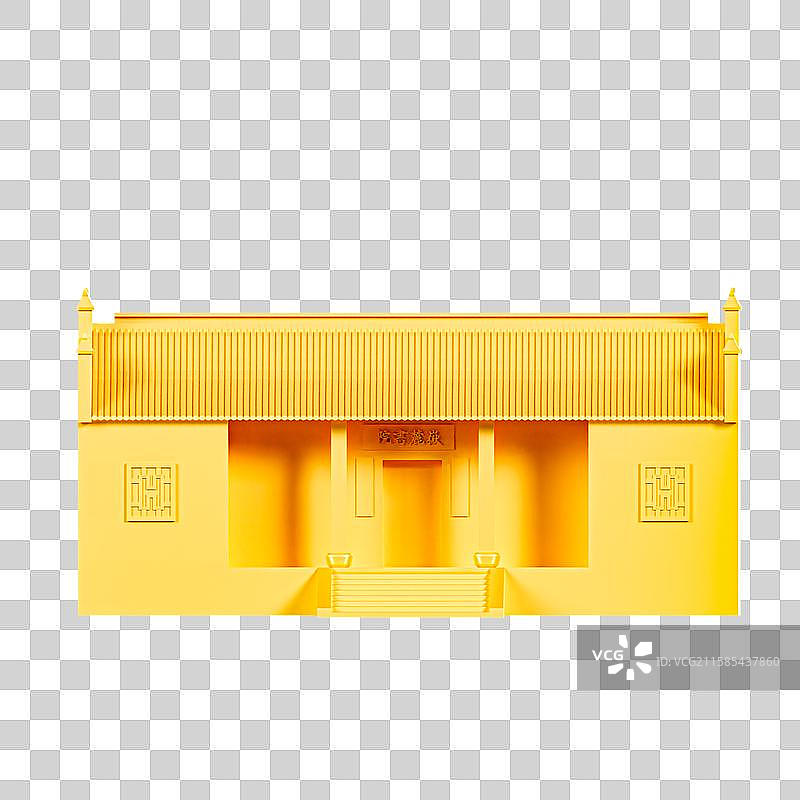 3D立体湖南长沙地标建筑长沙元素岳麗书院图片素材