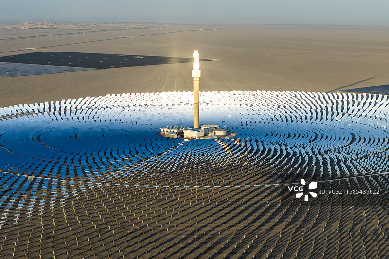 熔盐塔式光热电站图片素材