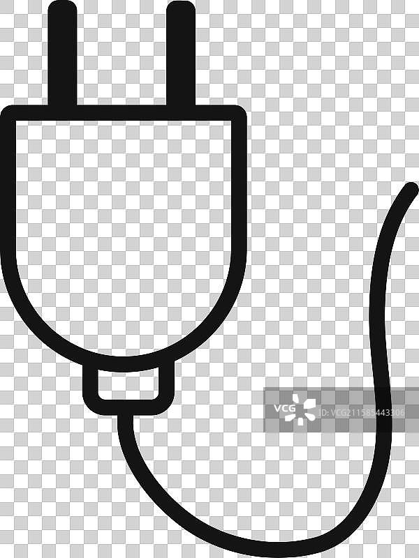 网页用插头图标集合图片素材