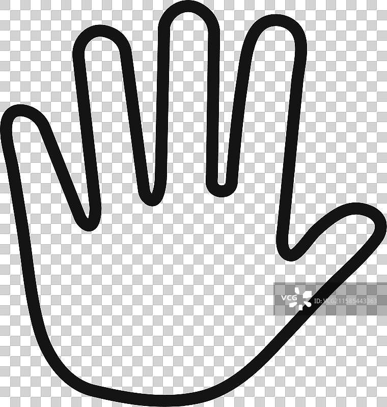 网页用的举手图标集合图片素材