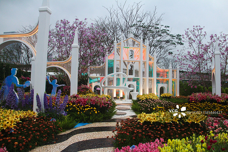 笔架山公园花展 澳门展区图片素材