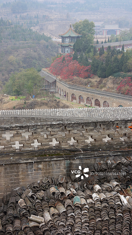 陕西省陕北榆林市佳县白云山白云观白云庙图片素材