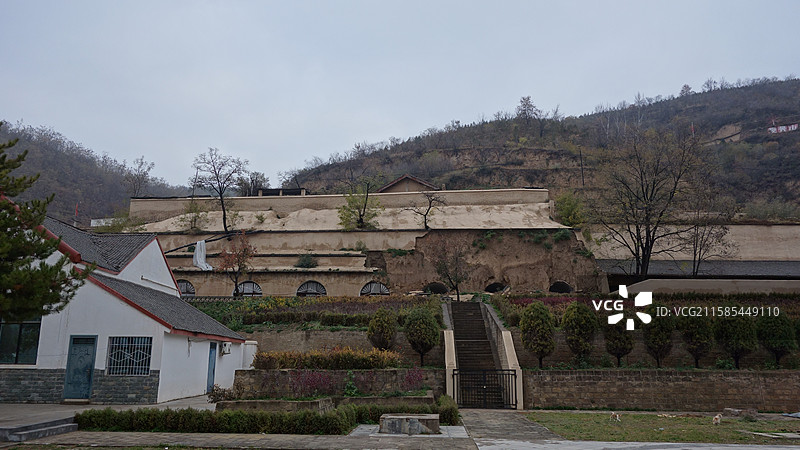 陕西省陕北延安市延安南泥湾革命旧址图片素材