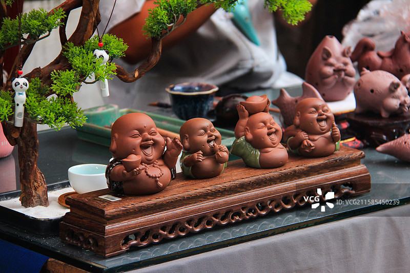 茶宠小和尚摆件图片素材