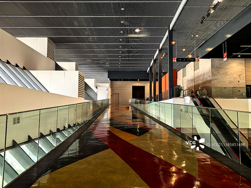 上海世博文化园风光系列之中国宫展厅内部光影景观图片素材