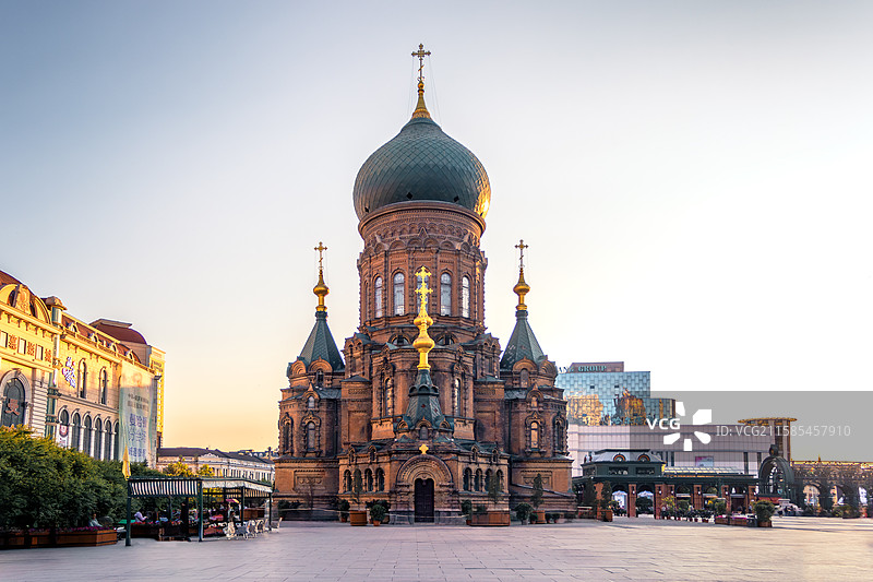哈尔滨索菲亚教堂图片素材
