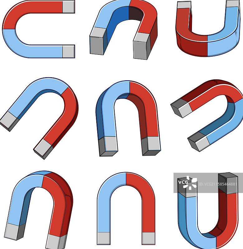 卡通磁铁套装图片素材