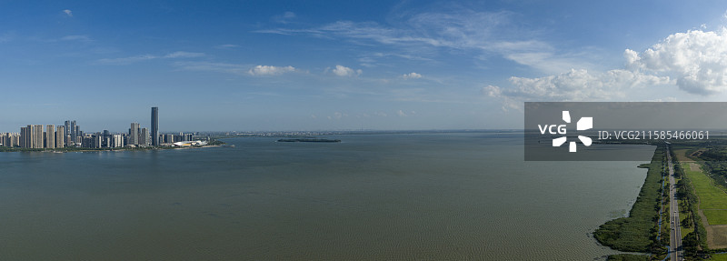 吴江太湖新城航拍图片素材