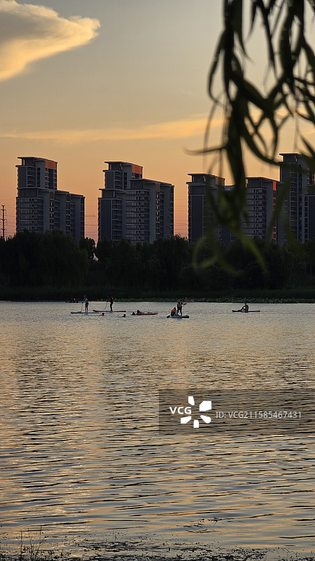 北雁湖桨板图片素材