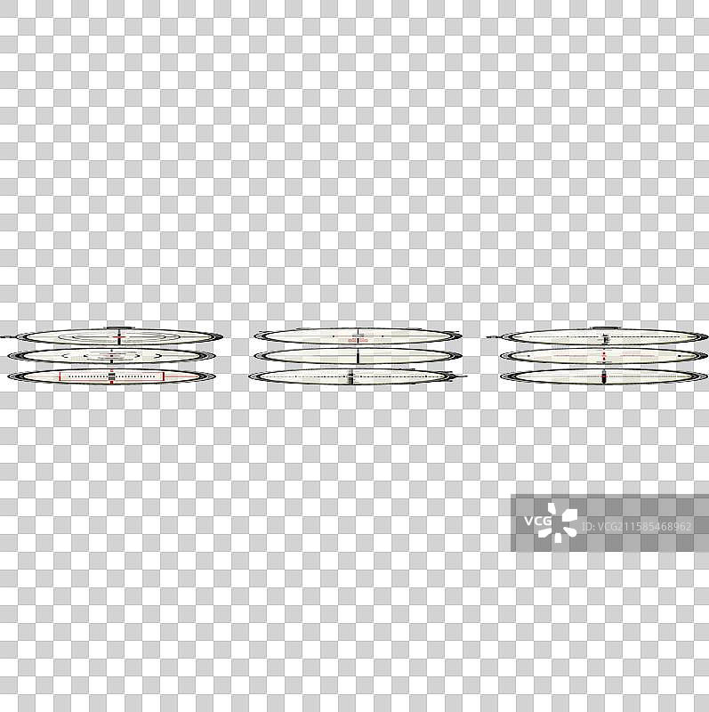 卡通狙击手瞄准镜套装图片素材