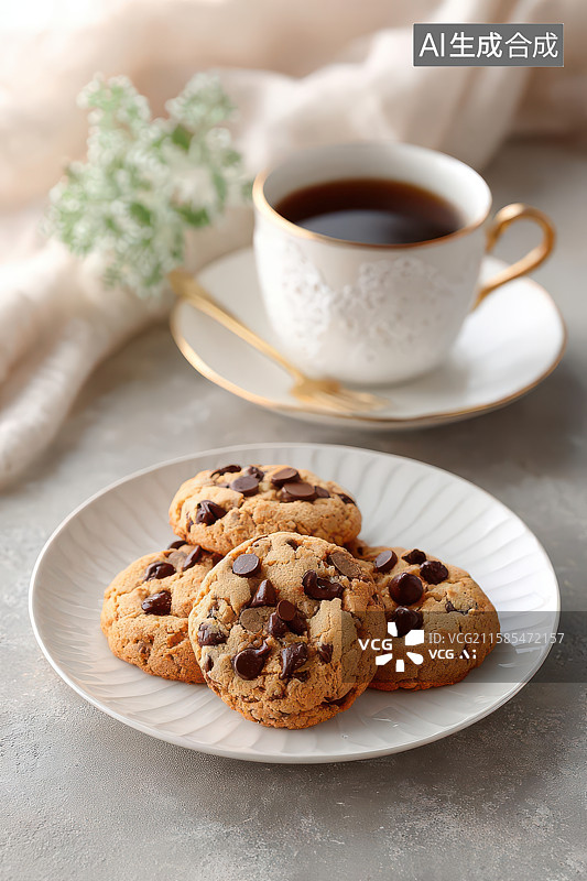 【AI数字艺术】英式下午茶餐具美食摆拍图图片素材