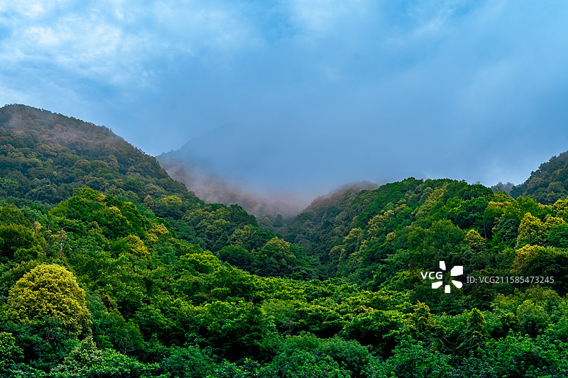 秦岭云瀑·长安幻境--拍摄西安市秦岭山脉图片素材