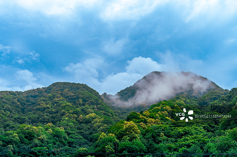 秦岭云瀑·长安幻境--拍摄西安市秦岭山脉图片素材