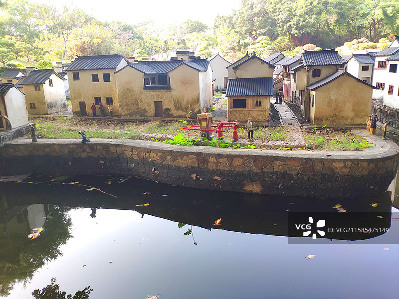 深圳锦绣中华民俗村——缩小版徽州房屋图片素材