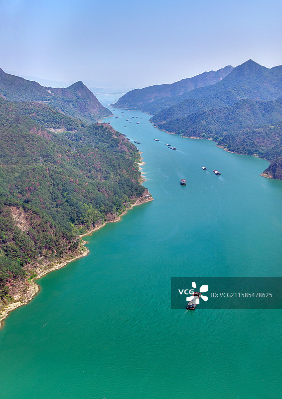 广东省肇庆市羚羊峡古栈道森林公园航拍图片素材