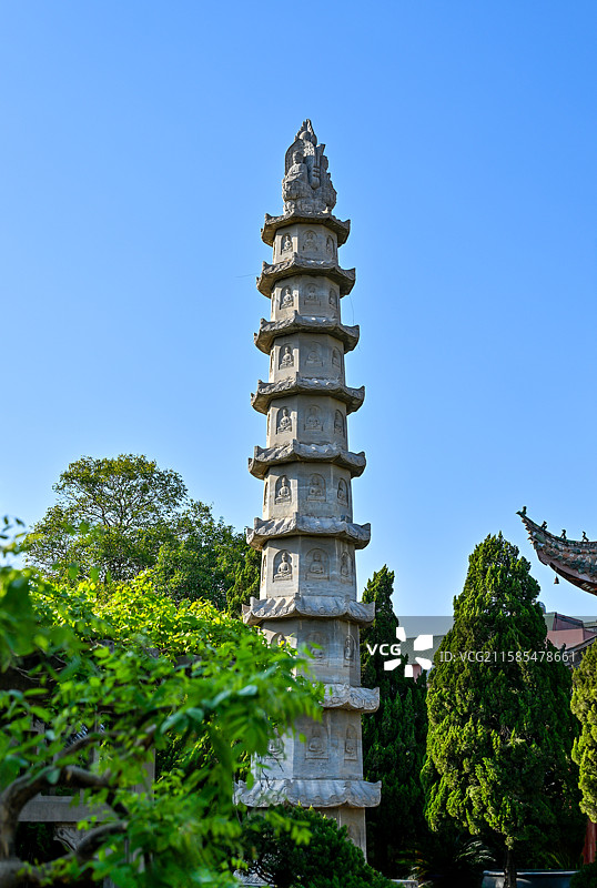河南省开封市大相国寺航拍图片素材