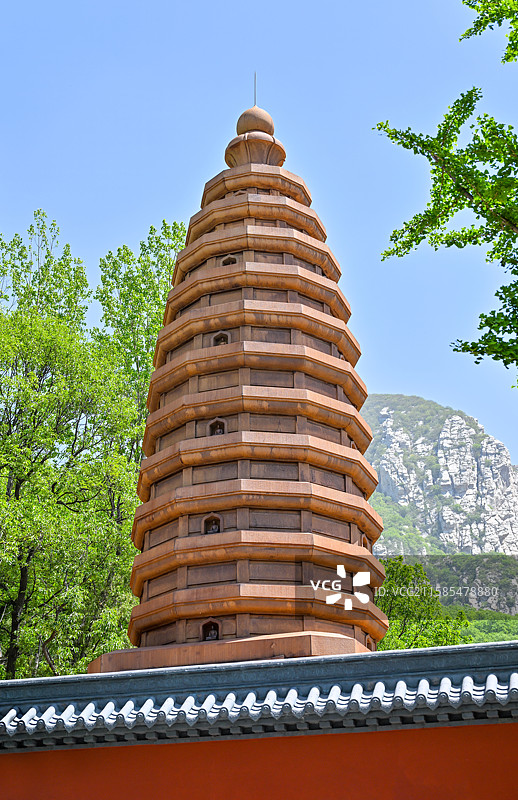 河南省郑州市登封市嵩山太室山风景区法王寺图片素材