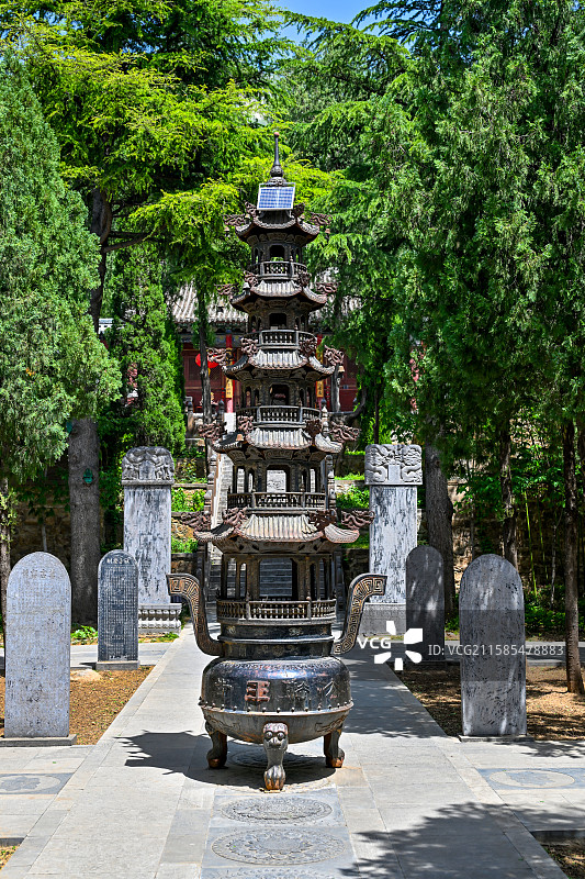 河南省郑州市登封市嵩山太室山风景区法王寺图片素材