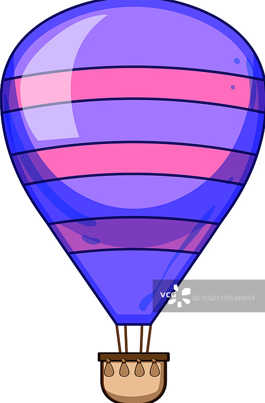 自然热气球卡通图片素材