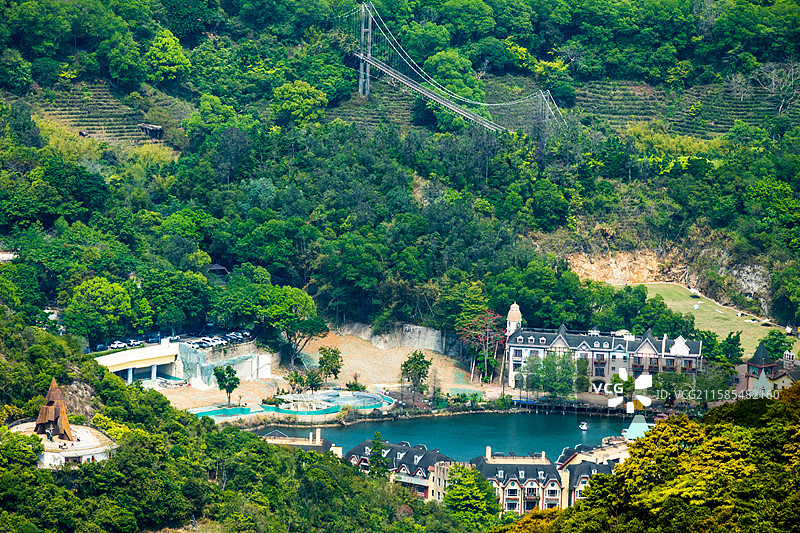 峰回溪转·童话山谷--深圳茶溪谷--拍摄于深圳梅沙尖山顶图片素材