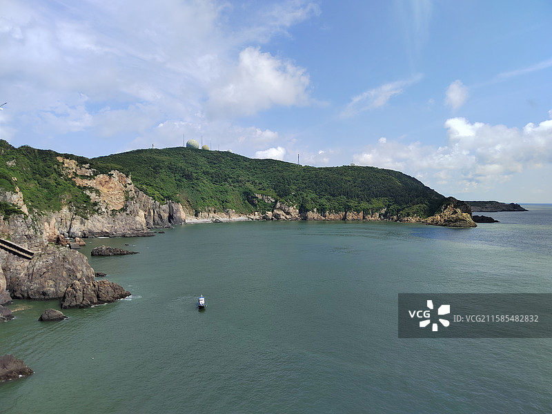 浙江台州上大陈岛乌沙头景色图片素材