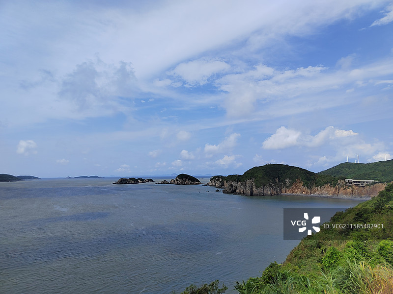 浙江台州上大陈岛乌沙头景色图片素材