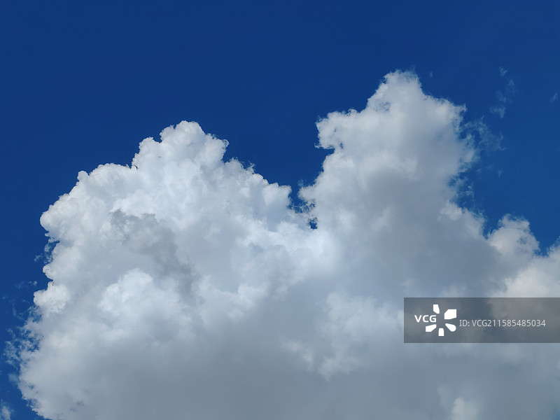 蓝白云特写图片素材