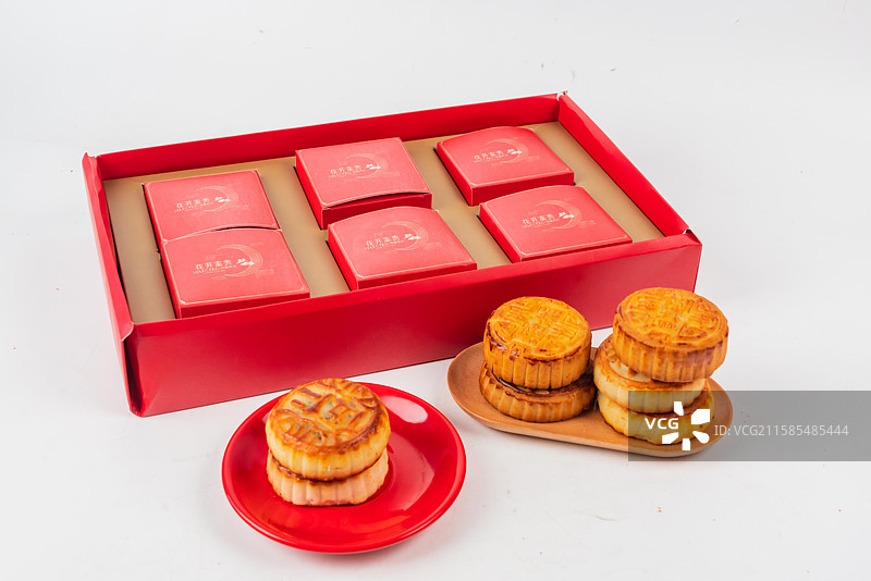 中秋月饼礼物盒图片素材