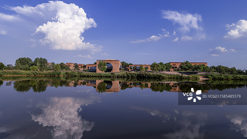 华夏河图银川艺术小镇国际艺术家村图片素材