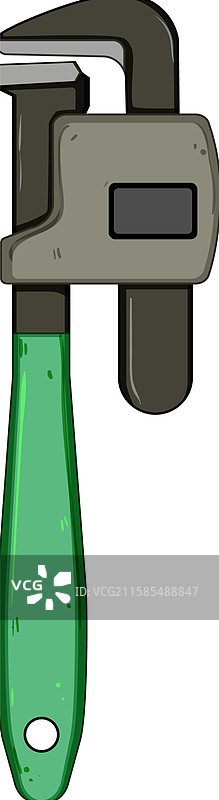 卡通水管工用的管钳图片素材