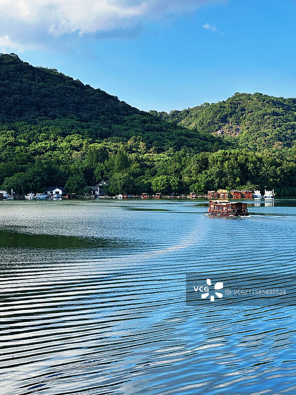 杭州湘湖跨湖桥景区图片素材