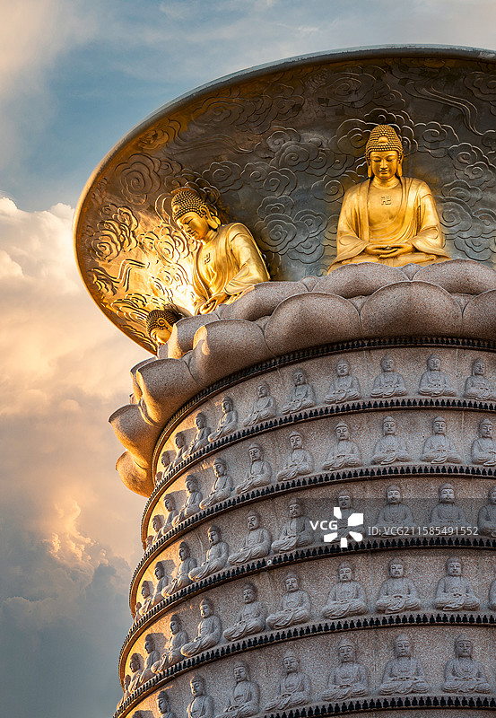 雄伟壮阔的徐州宝莲寺佛教圣地图片素材