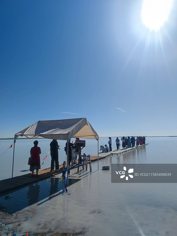 牛奶湖图片素材