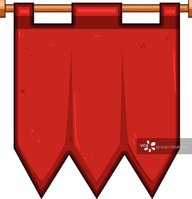 卡通皇家旗帜横幅图片素材