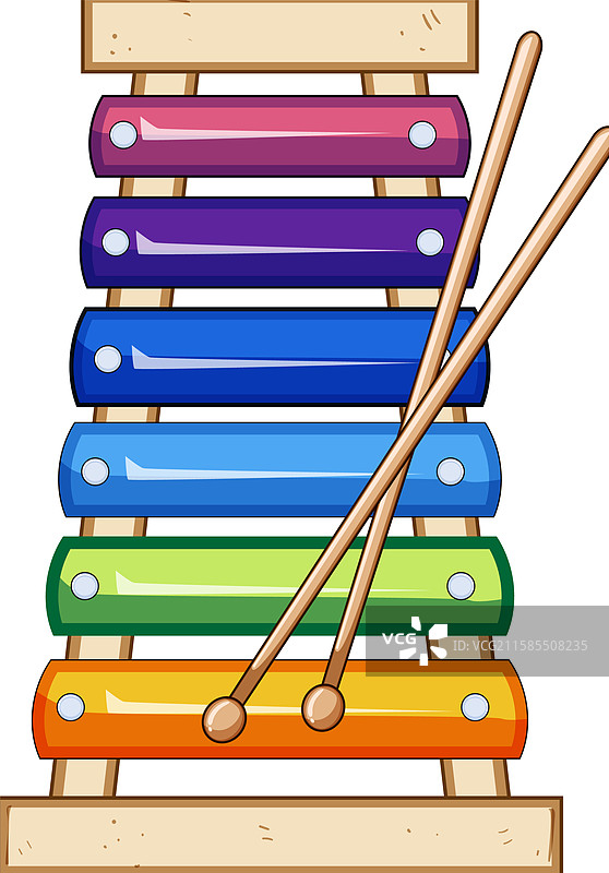 创意木琴卡通图案图片素材