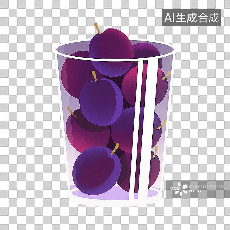 【AI数字艺术】水果-西梅图片素材