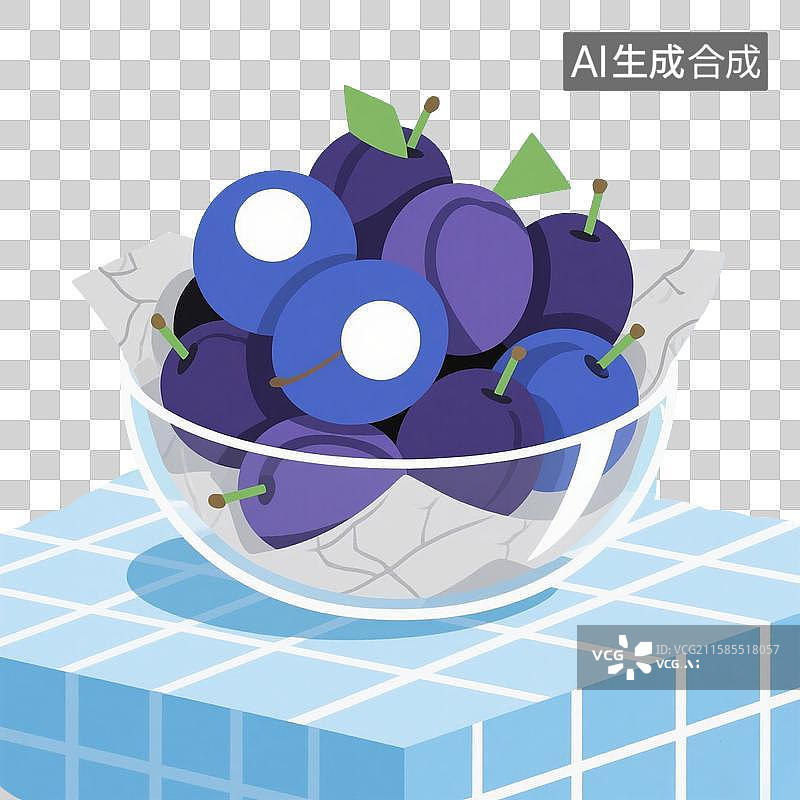 【AI数字艺术】水果-西梅图片素材