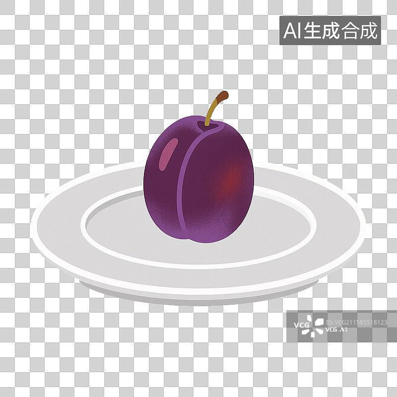 【AI数字艺术】水果-西梅图片素材