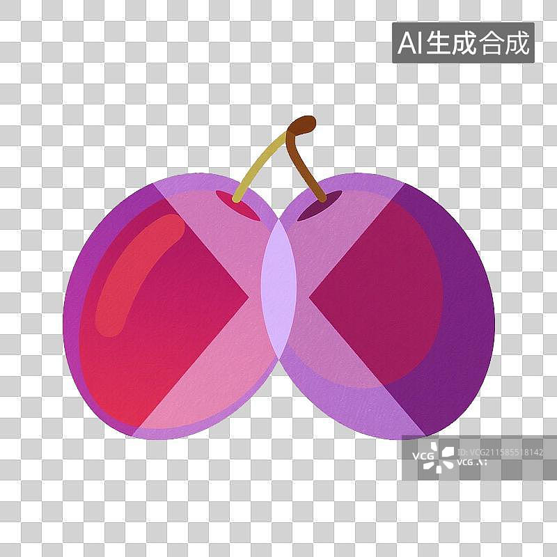 【AI数字艺术】水果-西梅图片素材