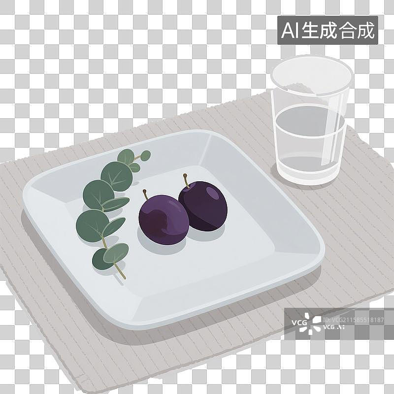 【AI数字艺术】水果-西梅图片素材