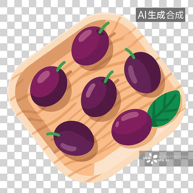 【AI数字艺术】水果-西梅图片素材