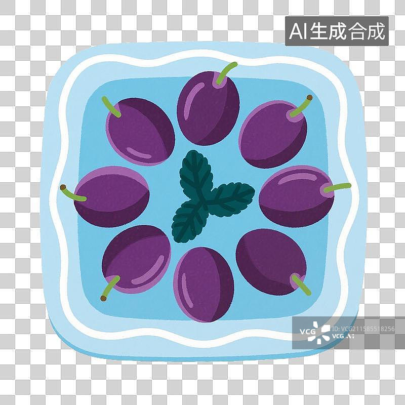 【AI数字艺术】水果-西梅图片素材