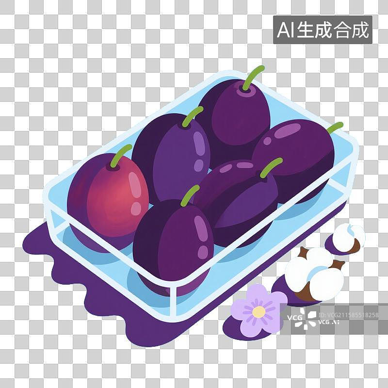 【AI数字艺术】水果-西梅图片素材