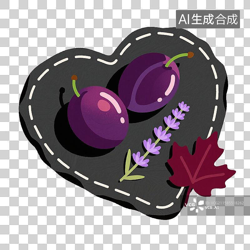 【AI数字艺术】水果-西梅图片素材