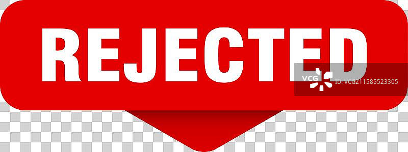 拒绝贴纸 透明背景上的拒绝标志图片素材